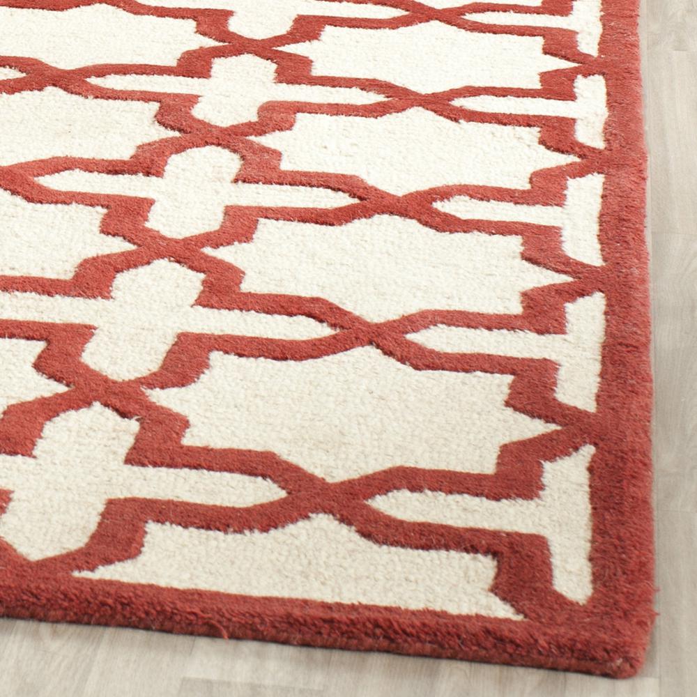 CAMBRIDGE, IVORY / RUST, 5' X 8', Area Rug, CAM125I-5. Picture 2