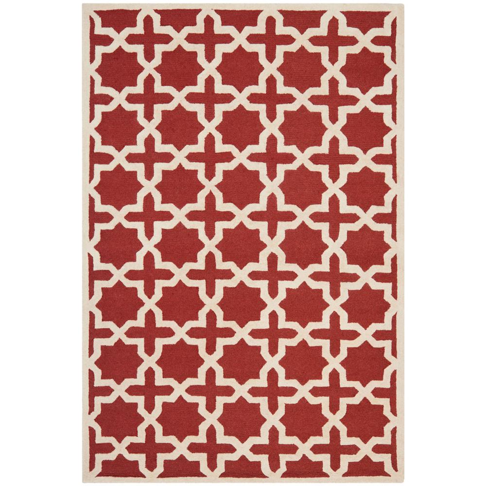 CAMBRIDGE, RUST / IVORY, 6' X 9', Area Rug, CAM125L-6. Picture 1