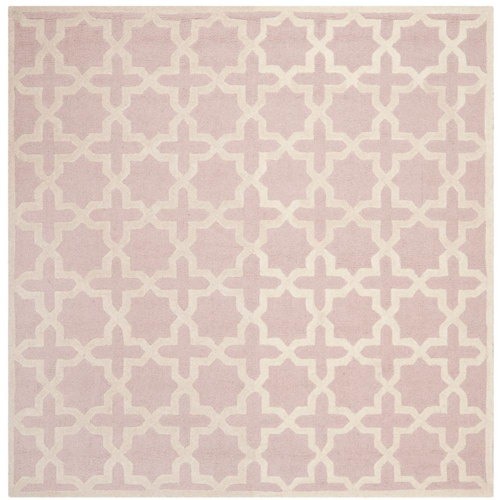 CAMBRIDGE, LIGHT PINK / IVORY, 6' X 6' Square, Area Rug, CAM125M-6SQ. Picture 1