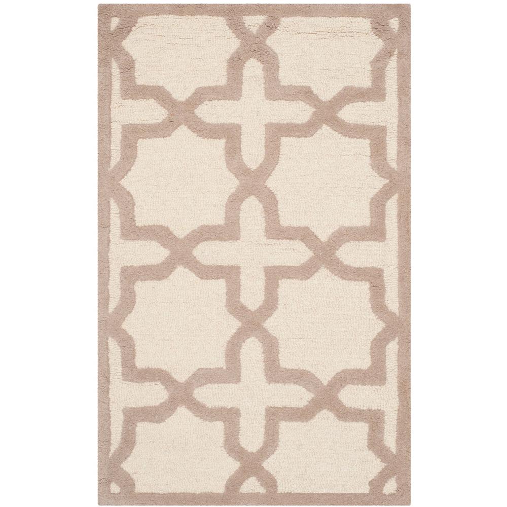 CAMBRIDGE, IVORY / BEIGE, 2'-6" X 4', Area Rug, CAM125P-24. Picture 1