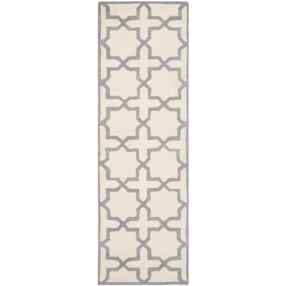 CAMBRIDGE, IVORY / SILVER, 2'-6" X 8', Area Rug, CAM125Y-28. Picture 1