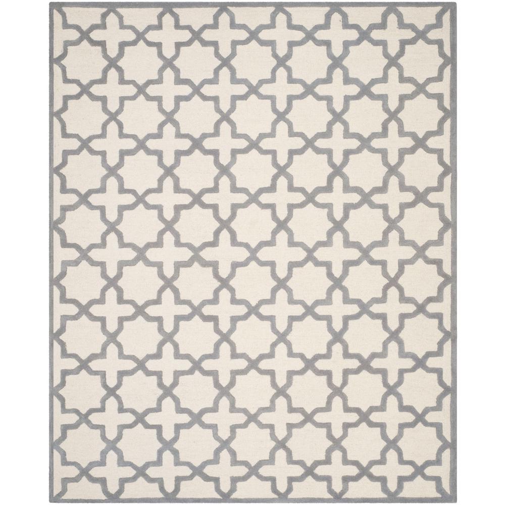 CAMBRIDGE, IVORY / SILVER, 8' X 10', Area Rug, CAM125Y-8. Picture 1