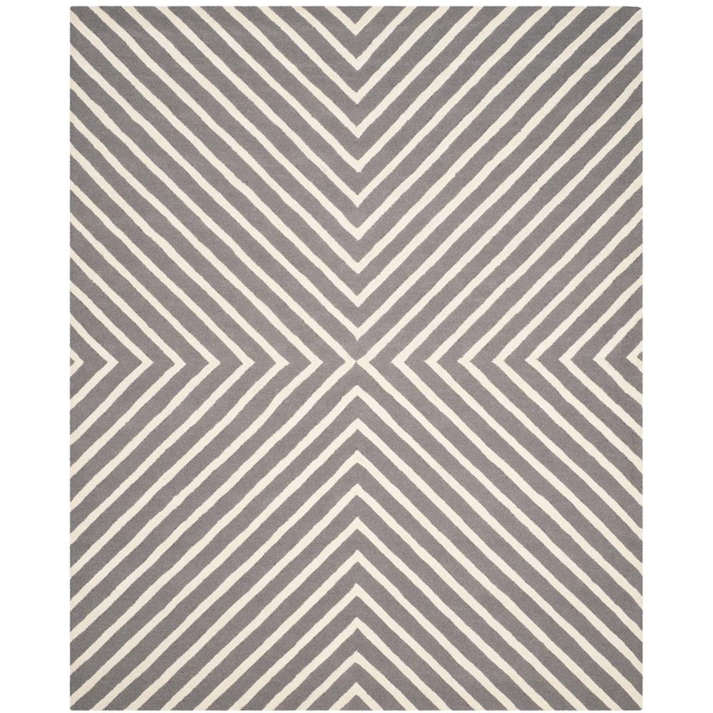 CAMBRIDGE, DARK GREY / IVORY, 8' X 10', Area Rug, CAM129X-8. Picture 1