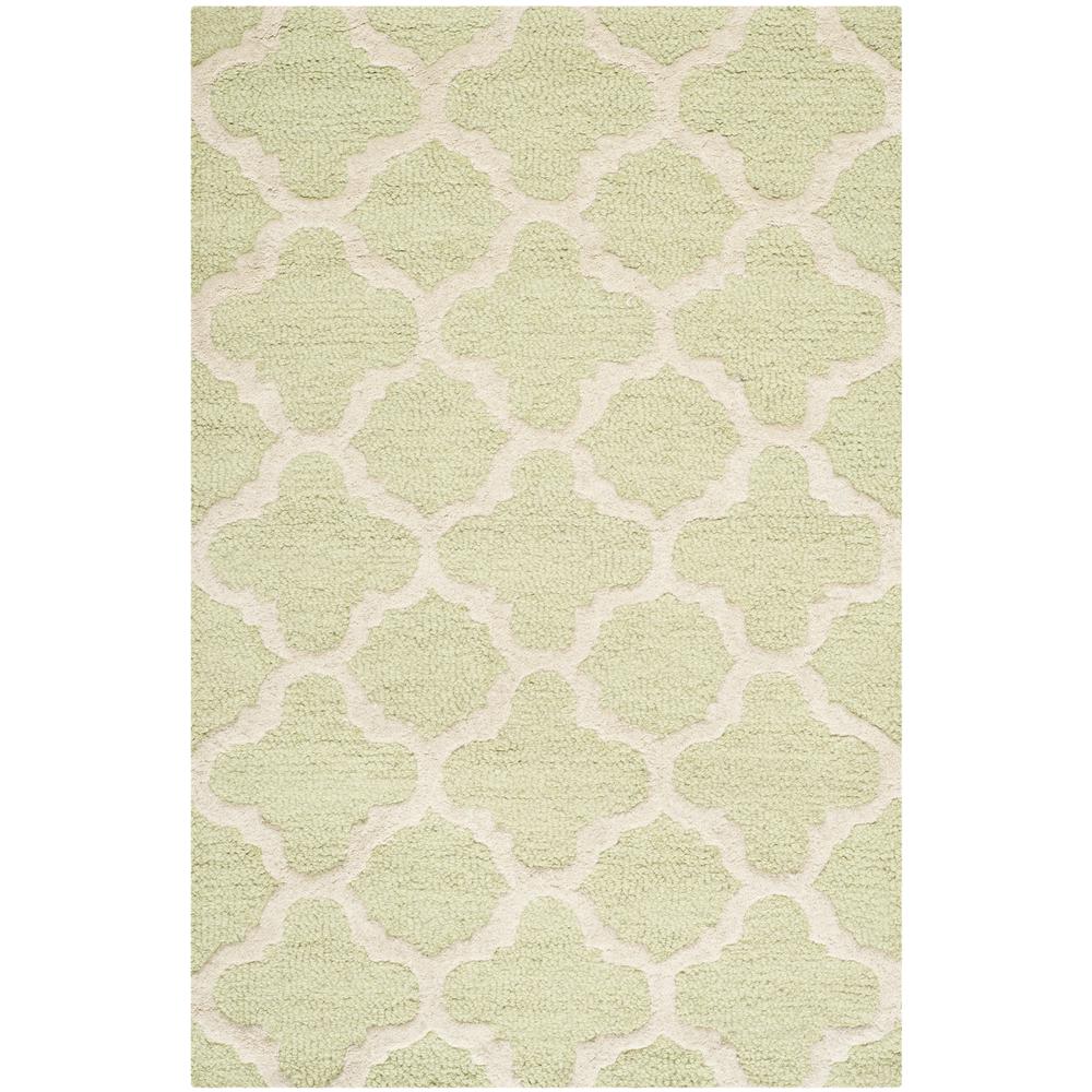 CAMBRIDGE, LIGHT GREEN / IVORY, 2'-6" X 4', Area Rug, CAM130B-24. Picture 1