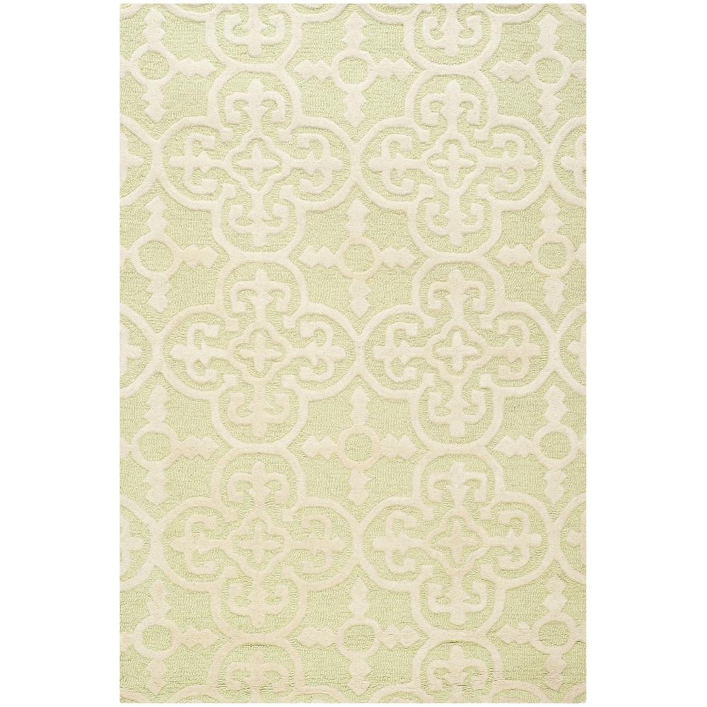 CAMBRIDGE, LIGHT GREEN / IVORY, 3' X 5', Area Rug, CAM130B-3. Picture 1