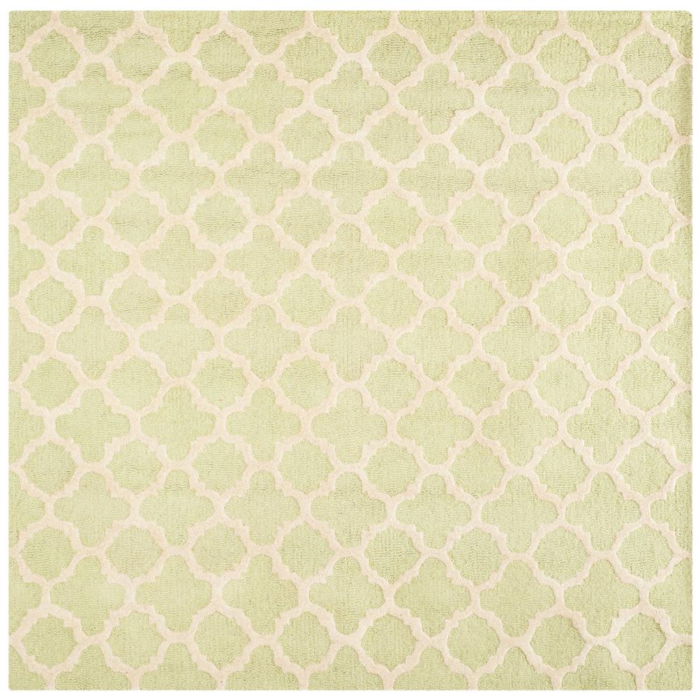 CAMBRIDGE, LIGHT GREEN / IVORY, 6' X 6' Square, Area Rug, CAM130B-6SQ. Picture 1