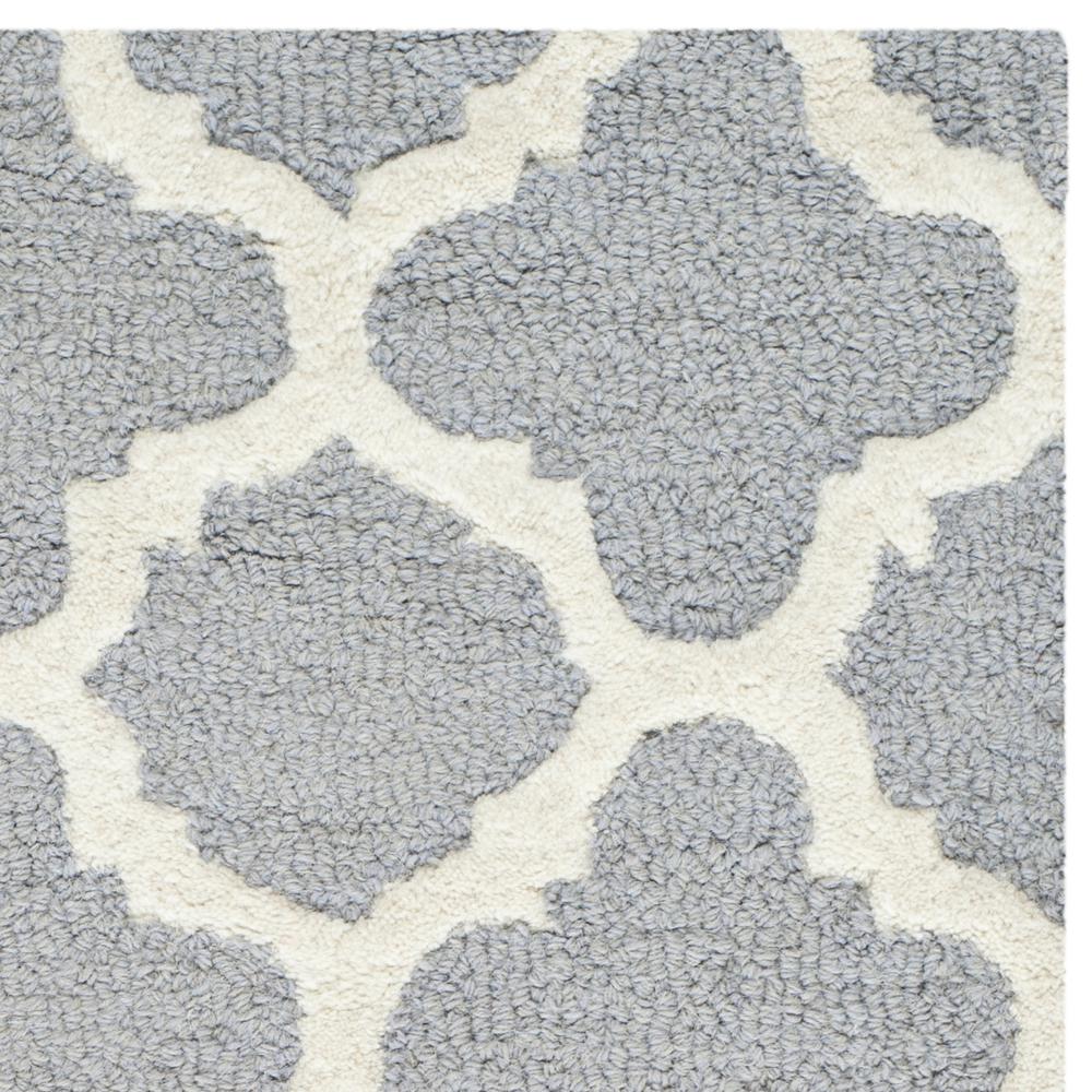 CAMBRIDGE, SILVER / IVORY, 2' X 3', Area Rug, CAM130D-2. Picture 3
