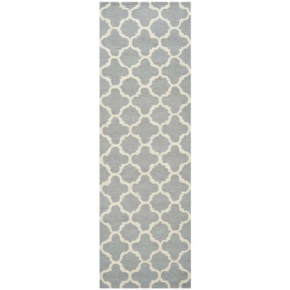 CAMBRIDGE, SILVER / IVORY, 2'-6" X 8', Area Rug, CAM130D-28. Picture 1