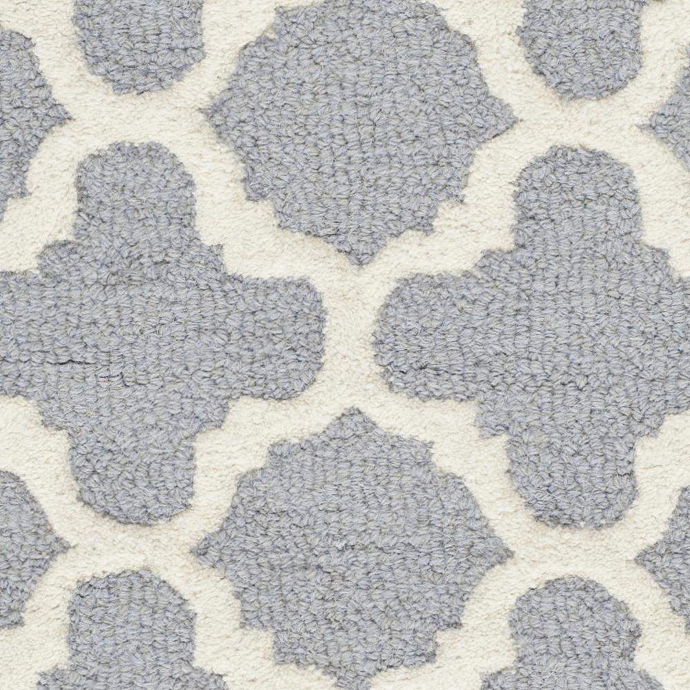 CAMBRIDGE, SILVER / IVORY, 3' X 5', Area Rug, CAM130D-3. Picture 2