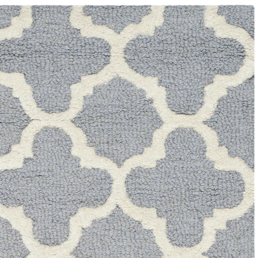 CAMBRIDGE, SILVER / IVORY, 3' X 5', Area Rug, CAM130D-3. Picture 3