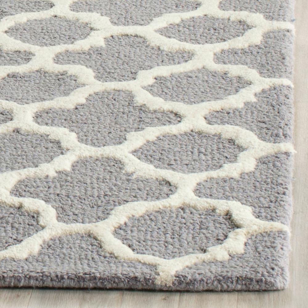 CAMBRIDGE, SILVER / IVORY, 6' X 9', Area Rug, CAM130D-6. Picture 1