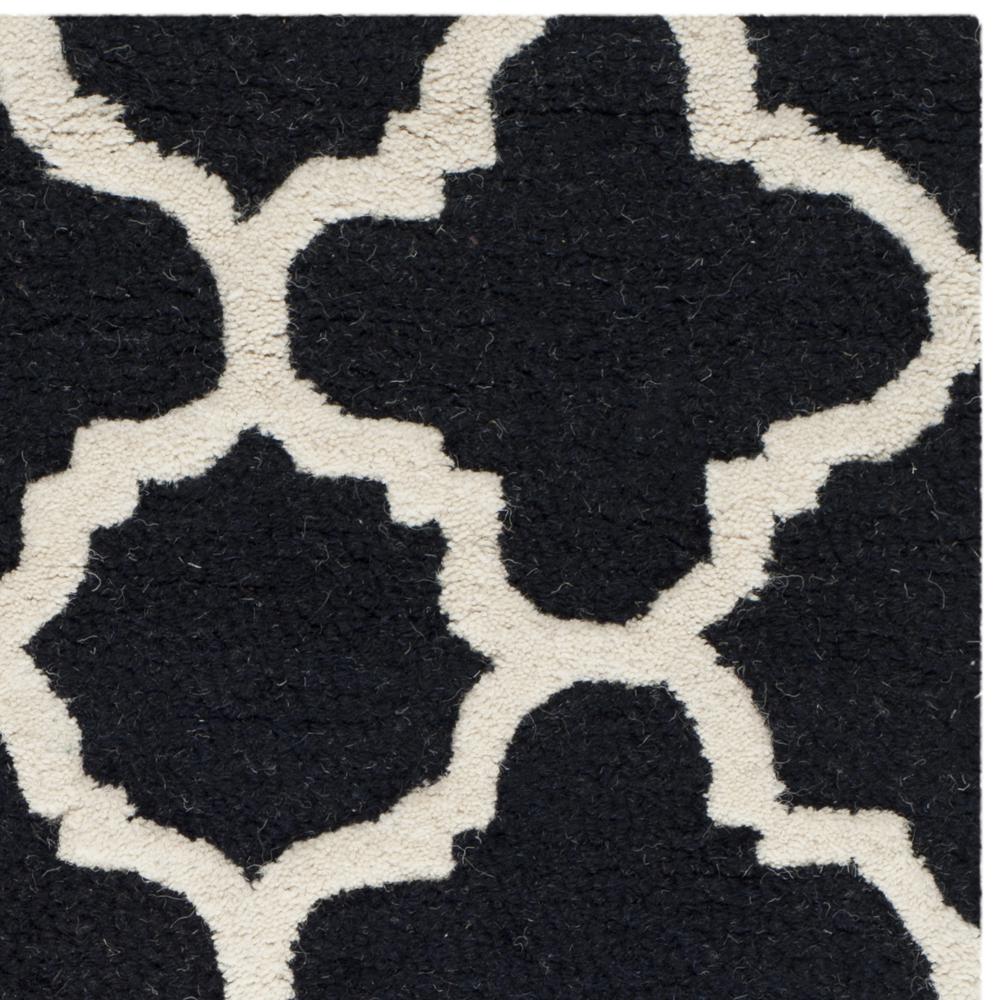 CAMBRIDGE, BLACK / IVORY, 2' X 3', Area Rug, CAM130E-2. Picture 3