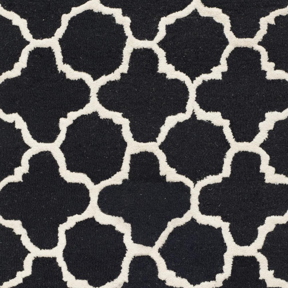 CAMBRIDGE, BLACK / IVORY, 2' X 3', Area Rug, CAM130E-2. Picture 4