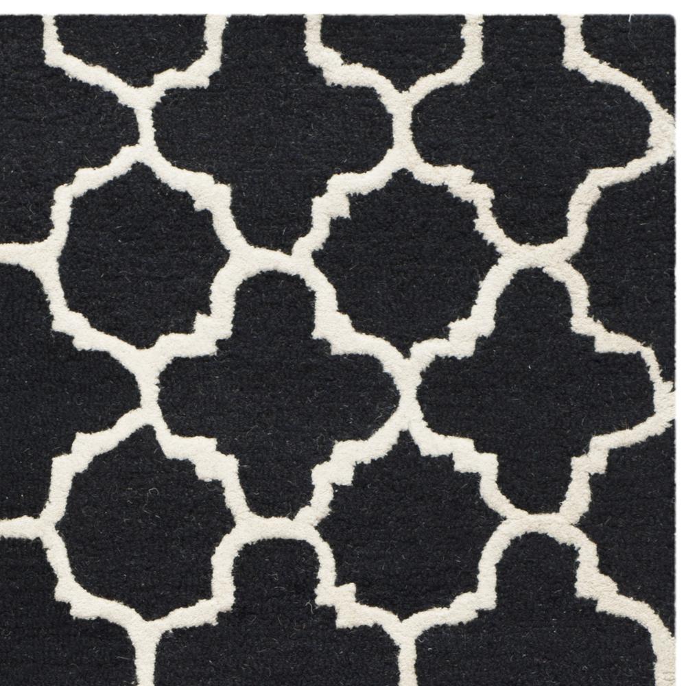 CAMBRIDGE, BLACK / IVORY, 2' X 3', Area Rug, CAM130E-2. Picture 6