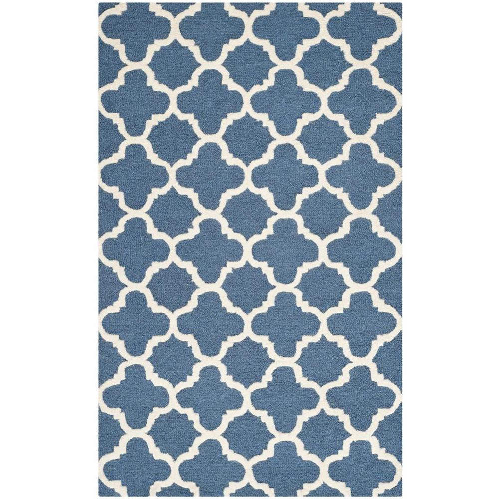 CAMBRIDGE, NAVY / IVORY, 3' X 5', Area Rug, CAM130G-3. Picture 1