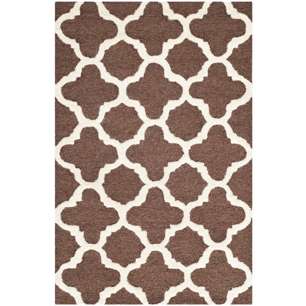CAMBRIDGE, DARK BROWN / IVORY, 2' X 3', Area Rug, CAM130H-2. Picture 4