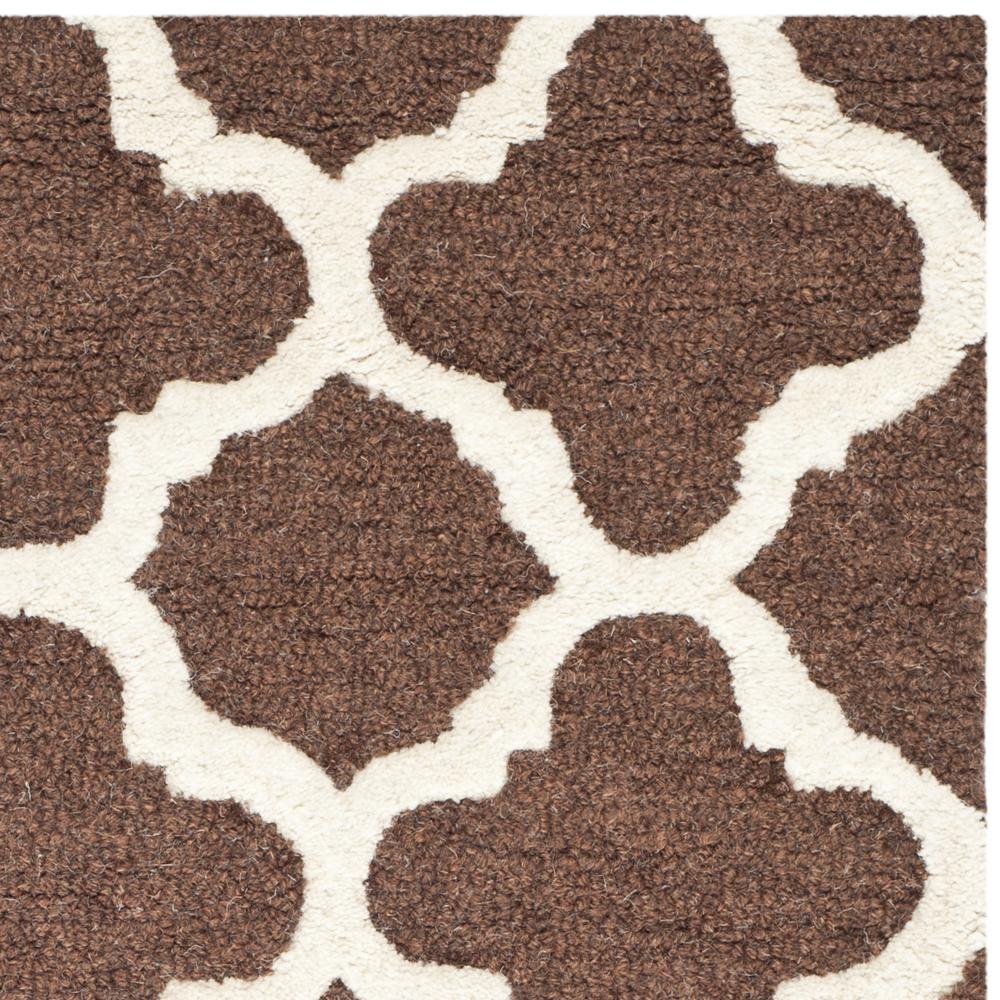CAMBRIDGE, DARK BROWN / IVORY, 2' X 3', Area Rug, CAM130H-2. Picture 3