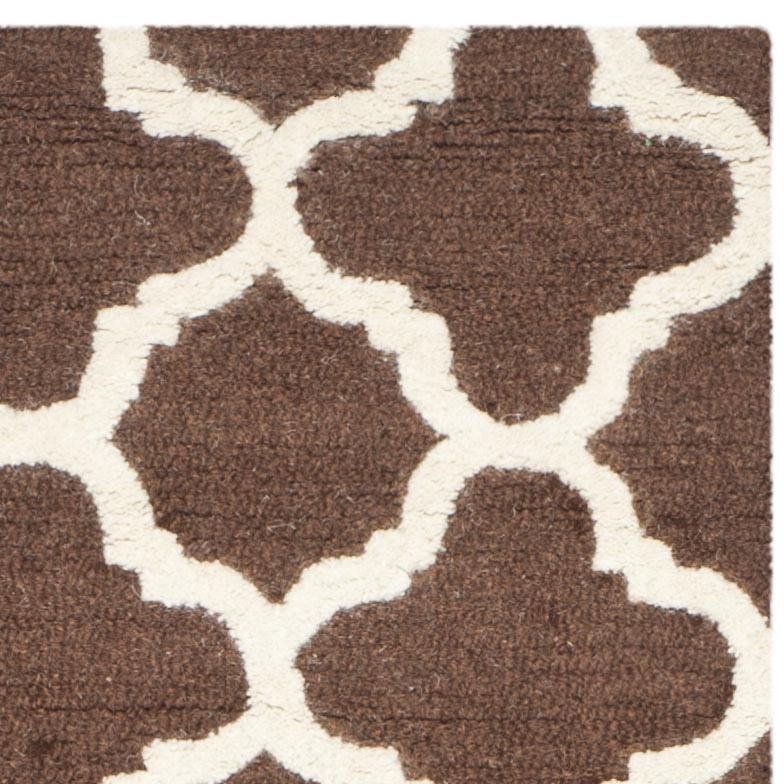 CAMBRIDGE, DARK BROWN / IVORY, 2' X 3', Area Rug, CAM130H-2. Picture 6