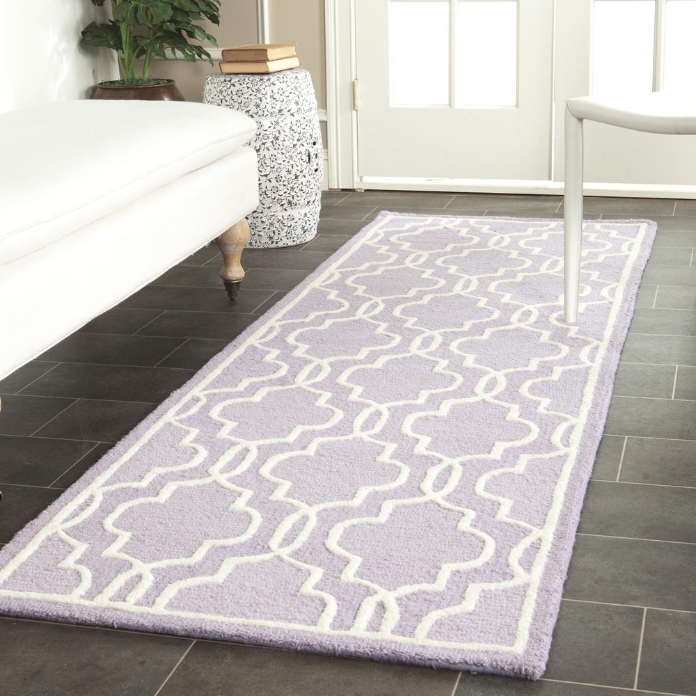 CAMBRIDGE, LAVANDER / IVORY, 2' X 3', Area Rug, CAM131C-2. Picture 1