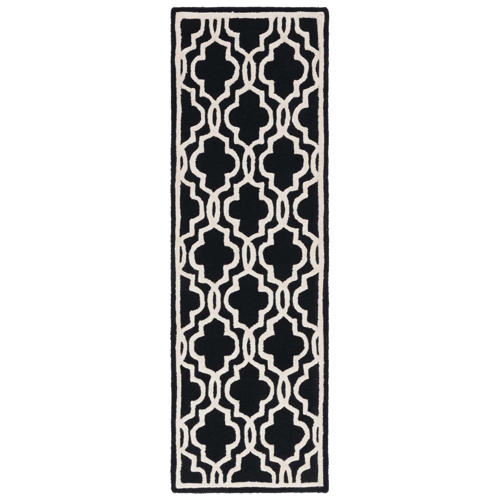 CAMBRIDGE, BLACK / IVORY, 2' X 3', Area Rug, CAM131E-2. Picture 1
