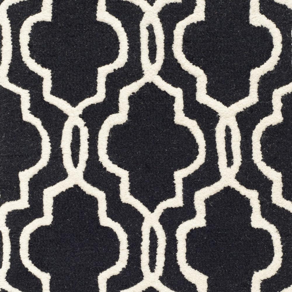 CAMBRIDGE, BLACK / IVORY, 2' X 3', Area Rug, CAM131E-2. Picture 3