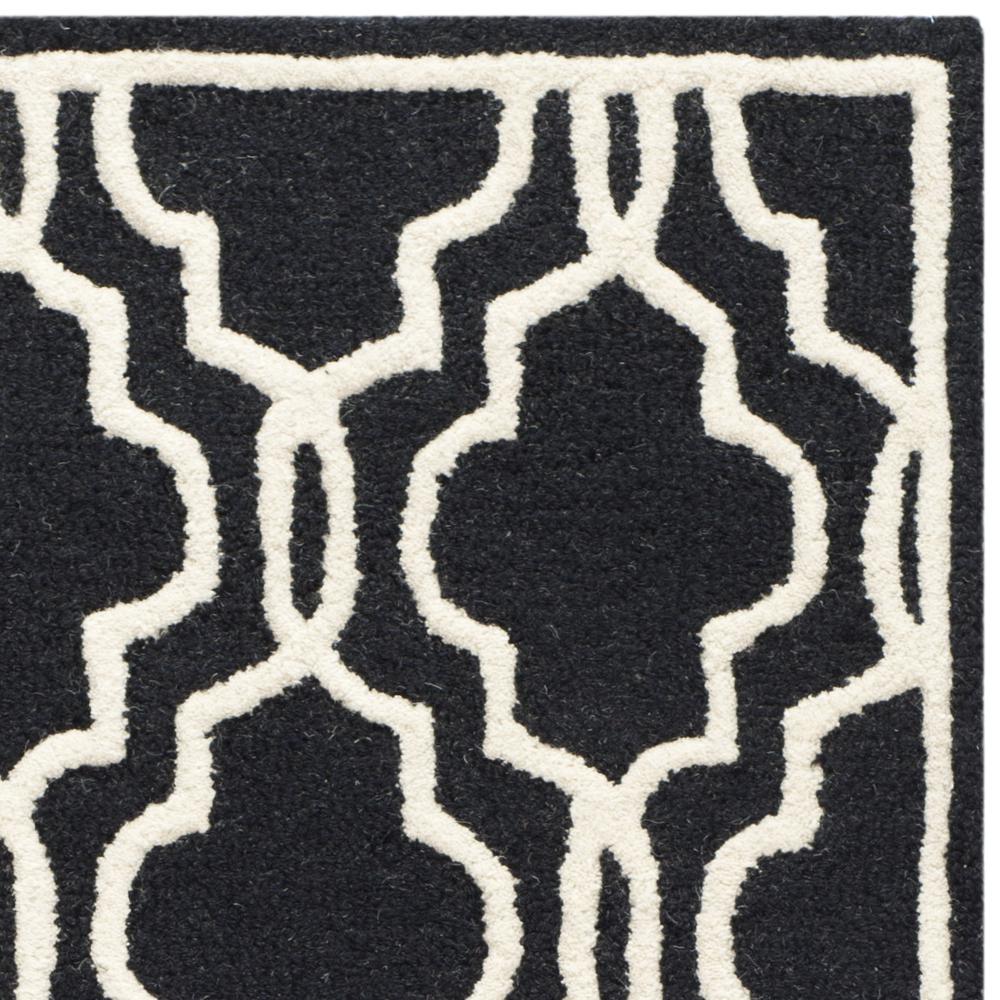 CAMBRIDGE, BLACK / IVORY, 2' X 3', Area Rug, CAM131E-2. Picture 4