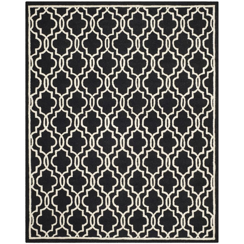 CAMBRIDGE, BLACK / IVORY, 8' X 10', Area Rug, CAM131E-8. Picture 1