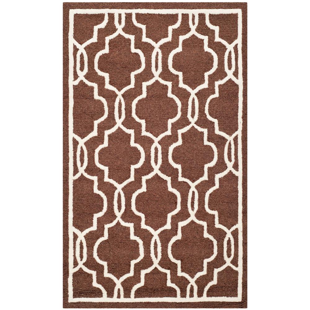 CAMBRIDGE, DARK BROWN / IVORY, 2' X 3', Area Rug, CAM131H-2. Picture 1