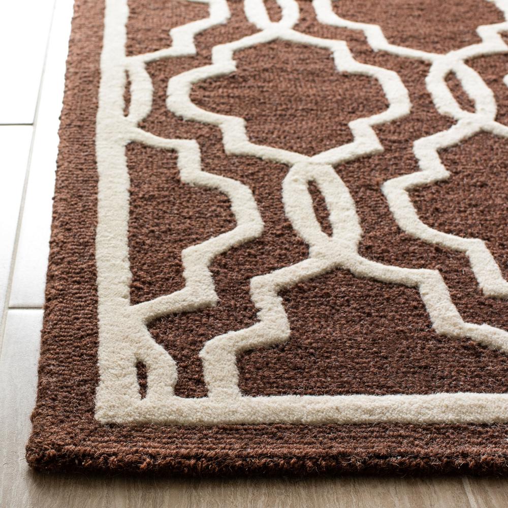 CAMBRIDGE, DARK BROWN / IVORY, 5' X 8', Area Rug, CAM131H-5. Picture 1