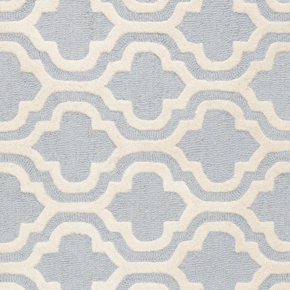 CAMBRIDGE, LIGHT BLUE / IVORY, 6' X 6' Square, Area Rug, CAM132A-6SQ. Picture 3