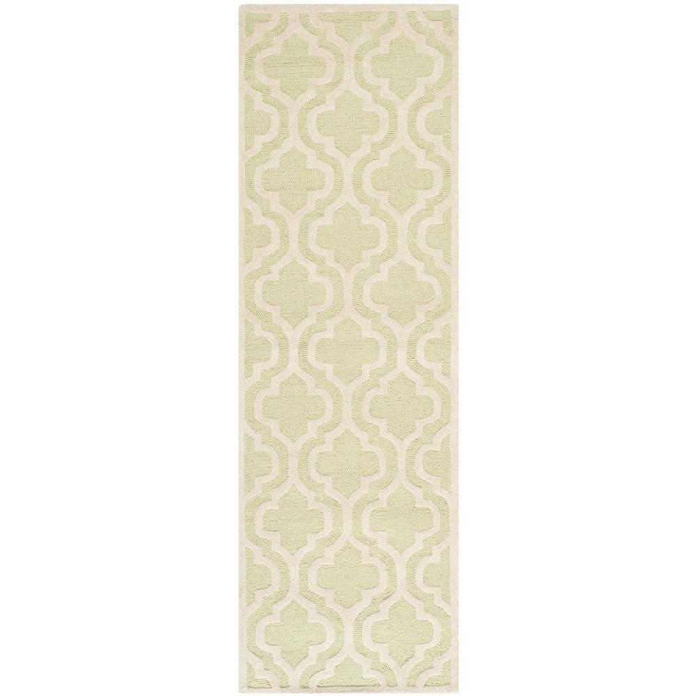 CAMBRIDGE, LIGHT GREEN / IVORY, 2'-6" X 8', Area Rug, CAM132B-28. Picture 1