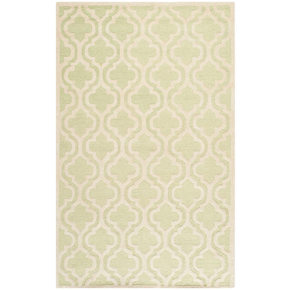 CAMBRIDGE, LIGHT GREEN / IVORY, 5' X 8', Area Rug, CAM132B-5. Picture 1
