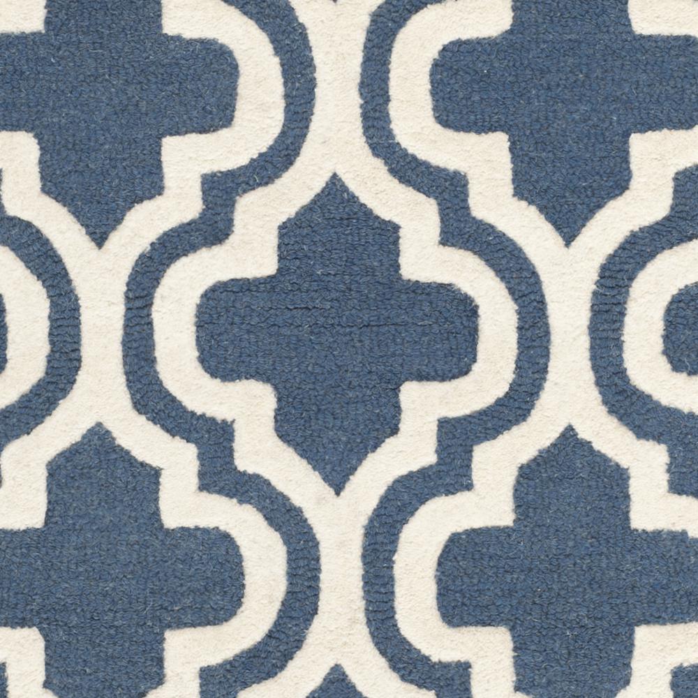 CAMBRIDGE, NAVY / IVORY, 5' X 8', Area Rug, CAM132G-5. Picture 2