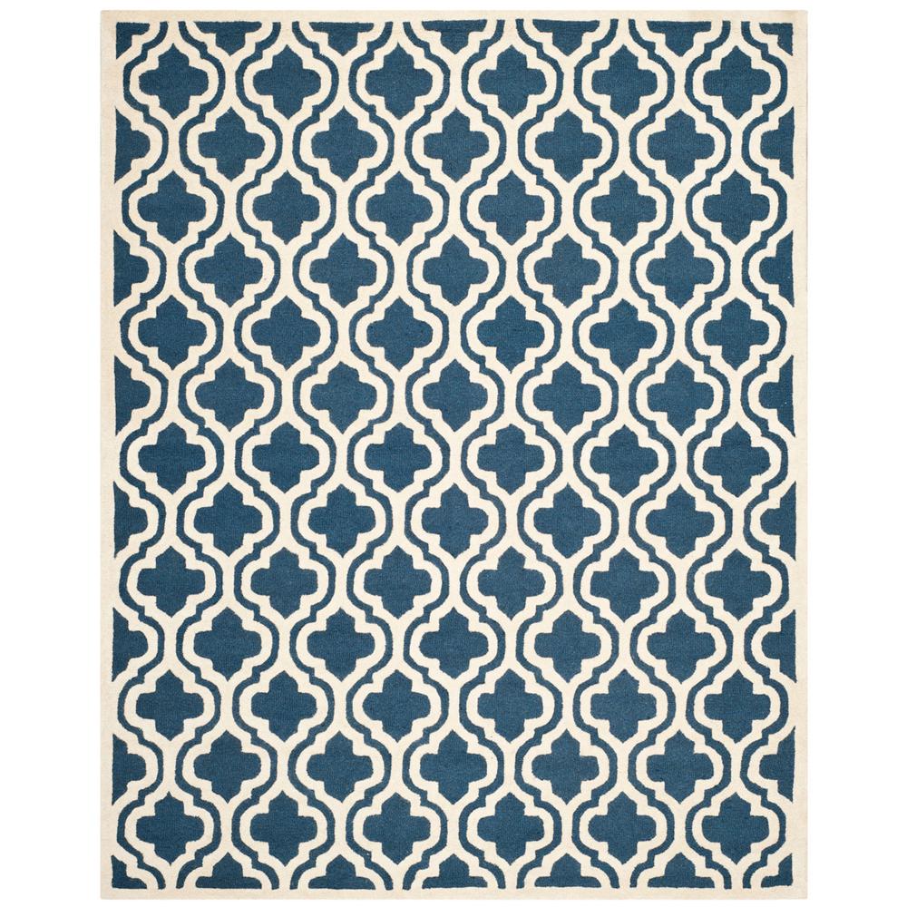 CAMBRIDGE, NAVY / IVORY, 10' X 14', Area Rug, CAM132G-10. Picture 1