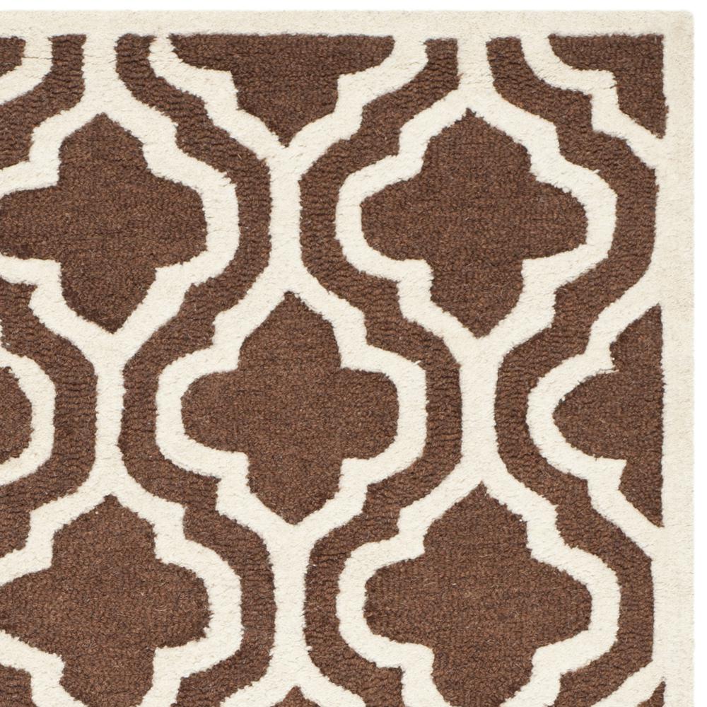 CAMBRIDGE, DARK BROWN / IVORY, 5' X 8', Area Rug, CAM132H-5. Picture 3