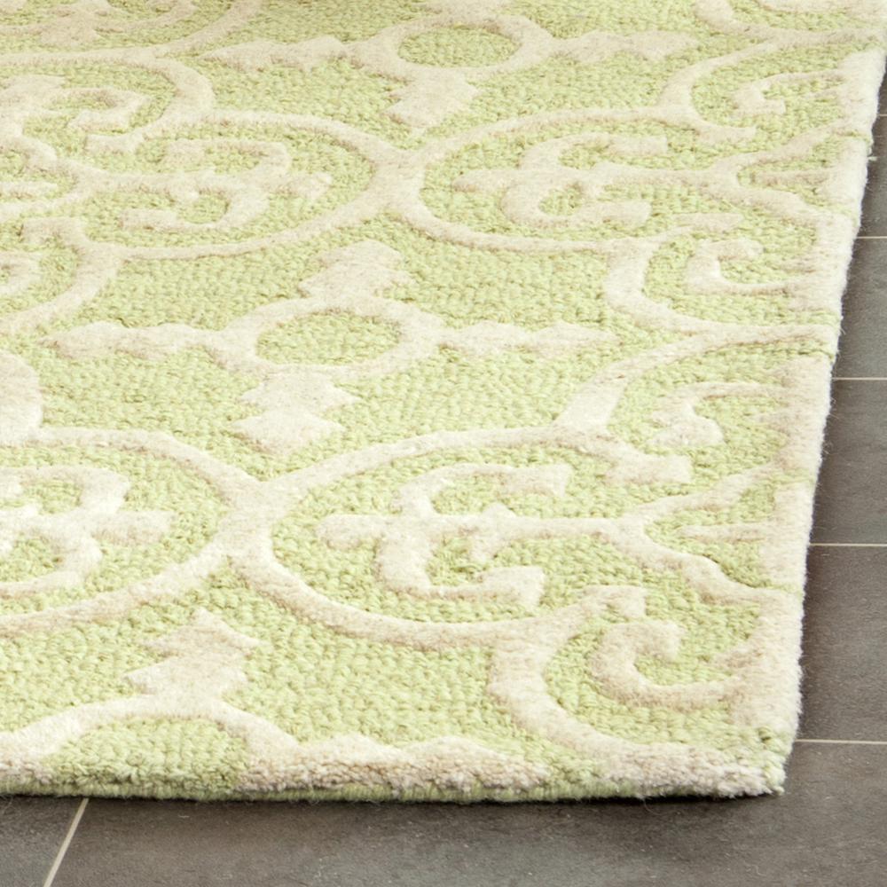 CAMBRIDGE, LIGHT GREEN / IVORY, 5' X 8', Area Rug, CAM133B-5. Picture 5