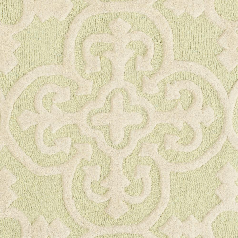 CAMBRIDGE, LIGHT GREEN / IVORY, 6' X 9', Area Rug, CAM133B-6. Picture 4