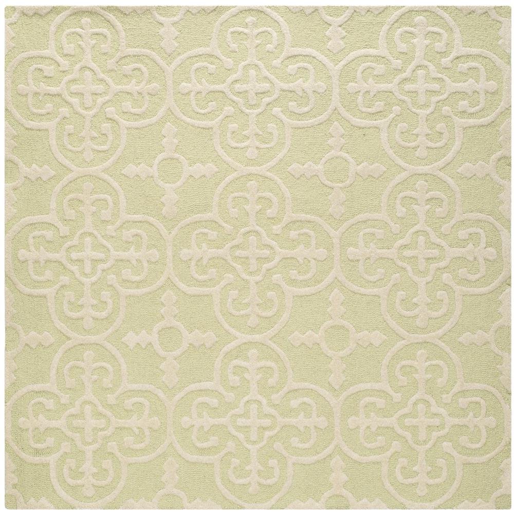 CAMBRIDGE, LIGHT GREEN / IVORY, 6' X 9', Area Rug, CAM133B-6. Picture 1
