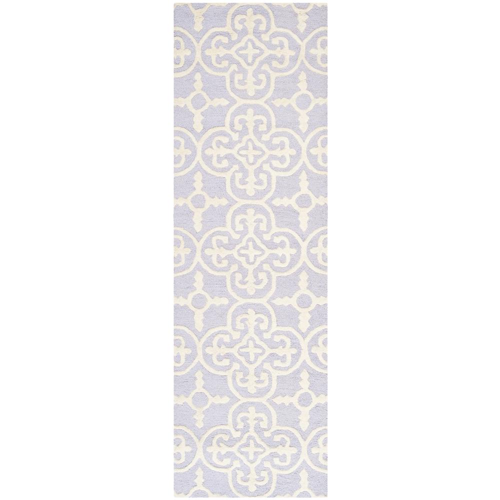 CAMBRIDGE, LAVANDER / IVORY, 2'-6" X 12', Area Rug, CAM133C-212. Picture 1