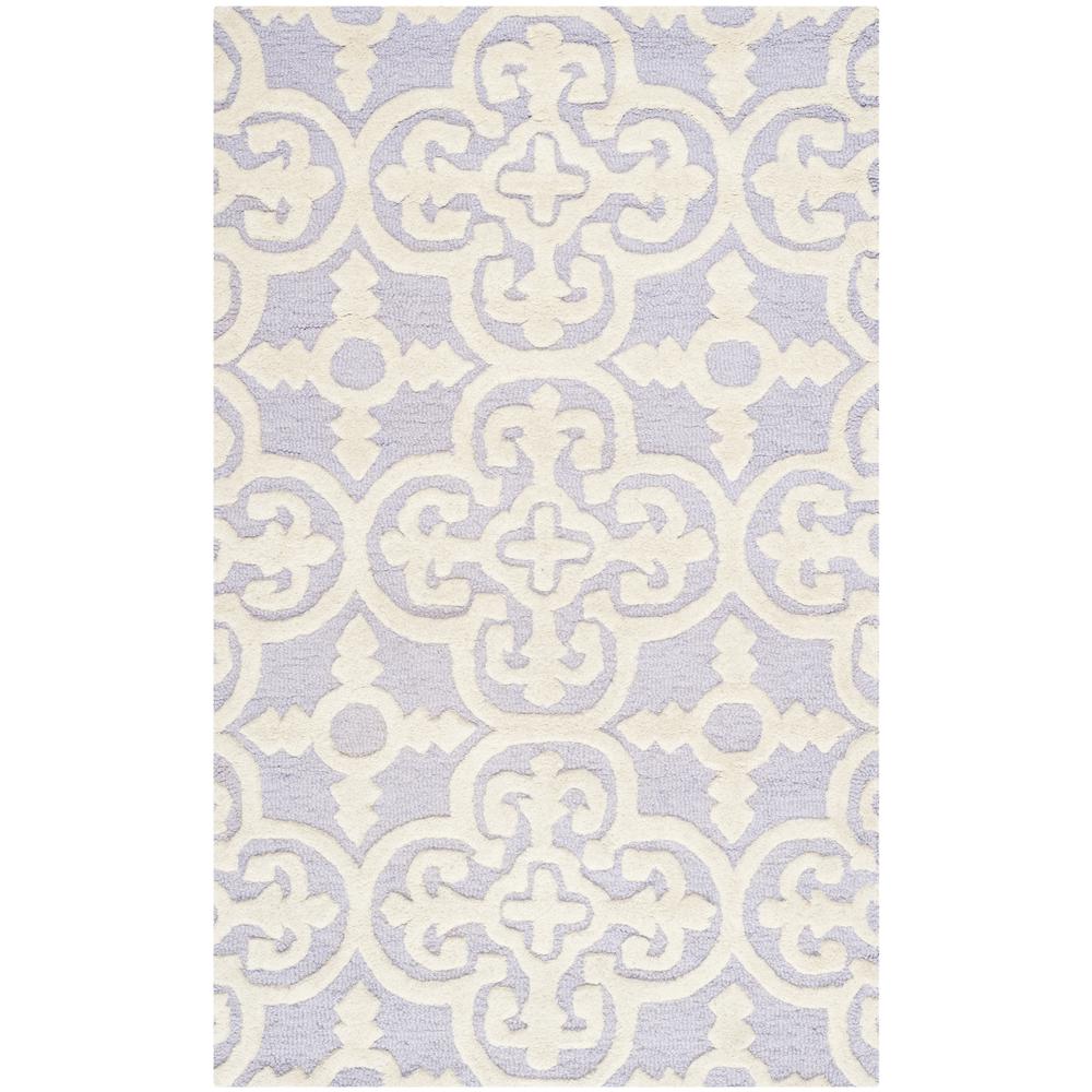 CAMBRIDGE, LAVANDER / IVORY, 3' X 5', Area Rug, CAM133C-3. Picture 1