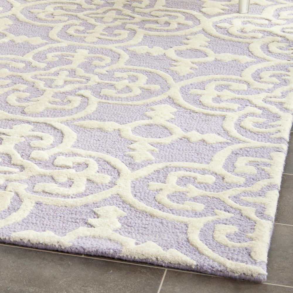 CAMBRIDGE, LAVANDER / IVORY, 5' X 8', Area Rug, CAM133C-5. Picture 4