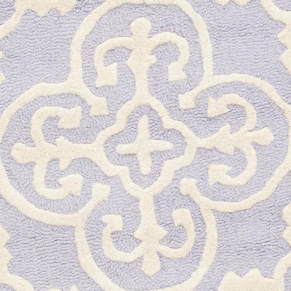 CAMBRIDGE, LAVANDER / IVORY, 6' X 9', Area Rug, CAM133C-6. Picture 2