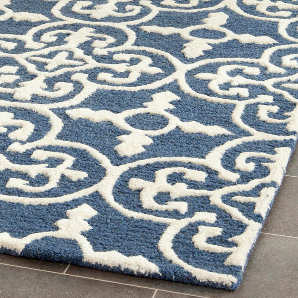 CAMBRIDGE, NAVY / IVORY, 6' X 9', Area Rug, CAM133G-6. Picture 1