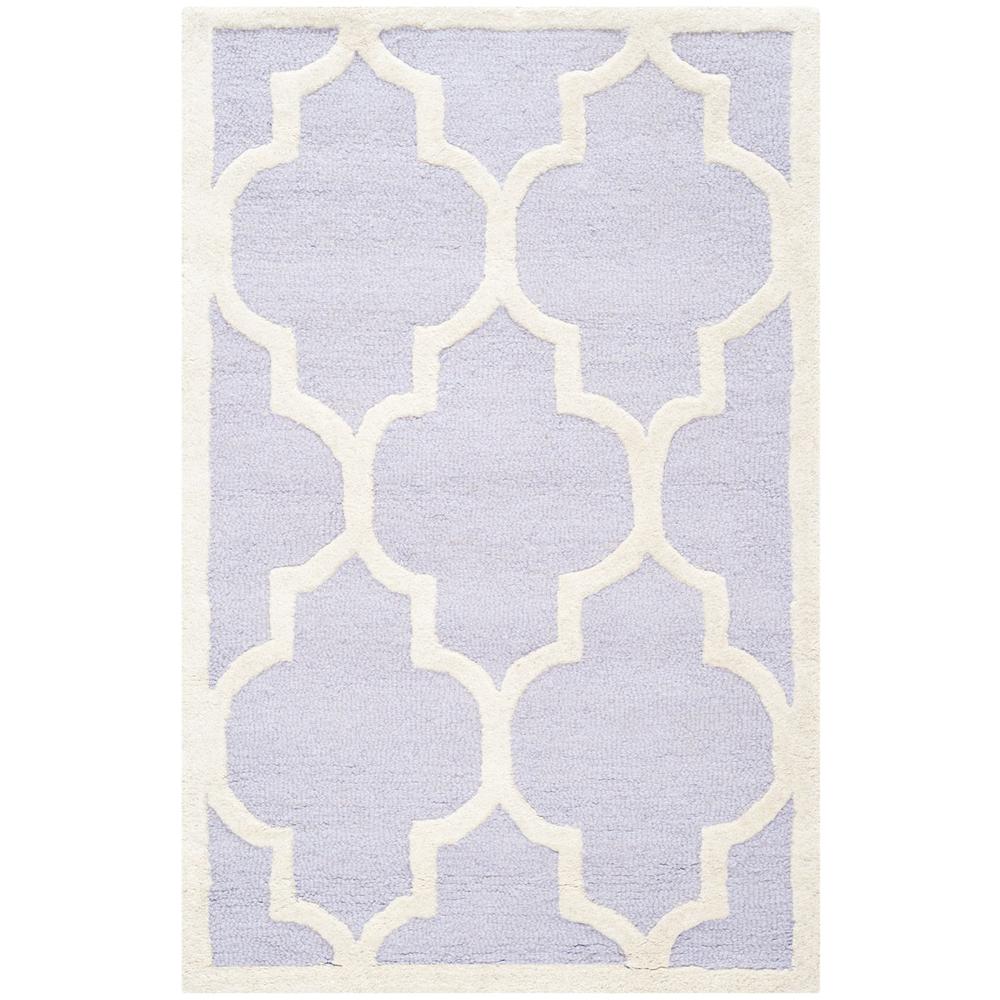 CAMBRIDGE, LAVANDER / IVORY, 2'-6" X 4', Area Rug, CAM134C-24. Picture 1