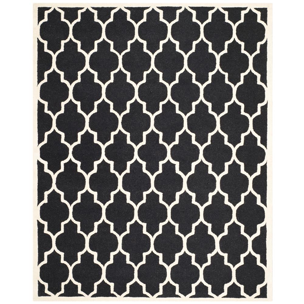 CAMBRIDGE, BLACK / IVORY, 8' X 10', Area Rug, CAM134E-8. Picture 1