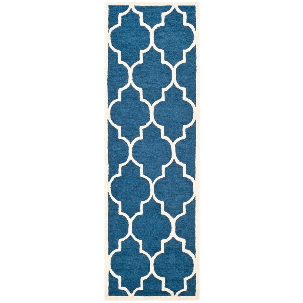 CAMBRIDGE, NAVY / IVORY, 2'-6" X 8', Area Rug, CAM134G-28. Picture 1