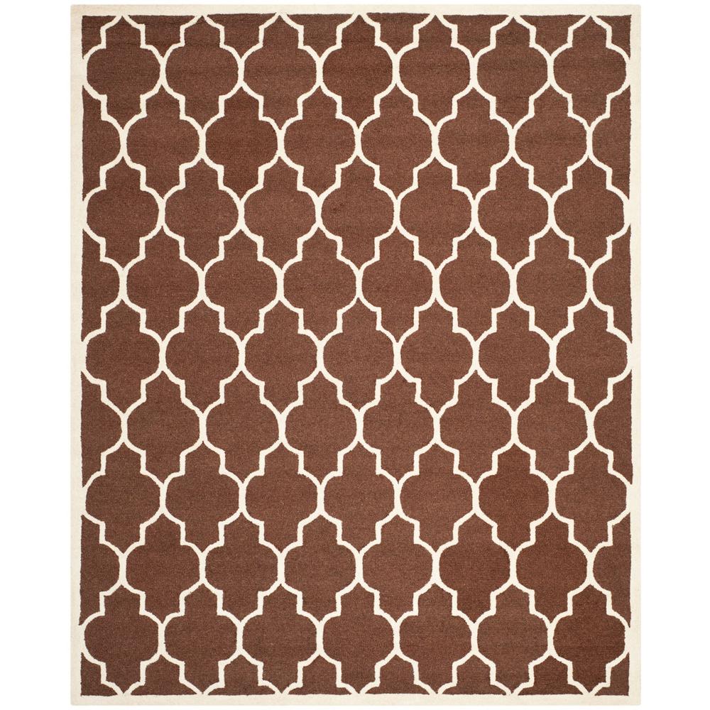 CAMBRIDGE, DARK BROWN / IVORY, 8' X 10', Area Rug, CAM134H-8. Picture 1
