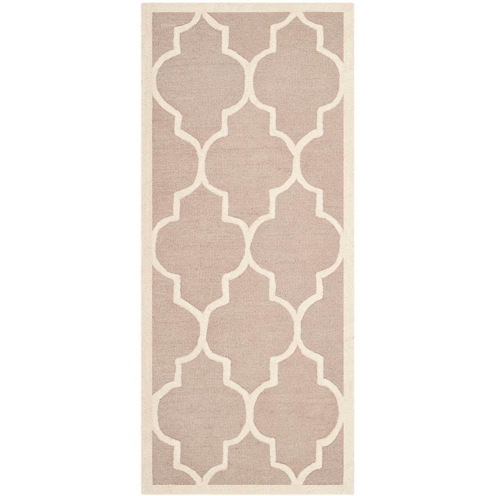 CAMBRIDGE, BEIGE / IVORY, 2'-6" X 6', Area Rug, CAM134J-26. Picture 1
