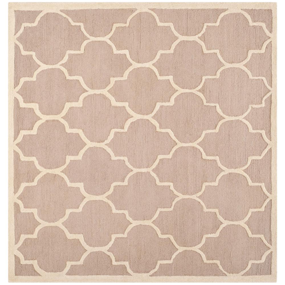 CAMBRIDGE, BEIGE / IVORY, 4' X 4' Square, Area Rug, CAM134J-4SQ. Picture 1