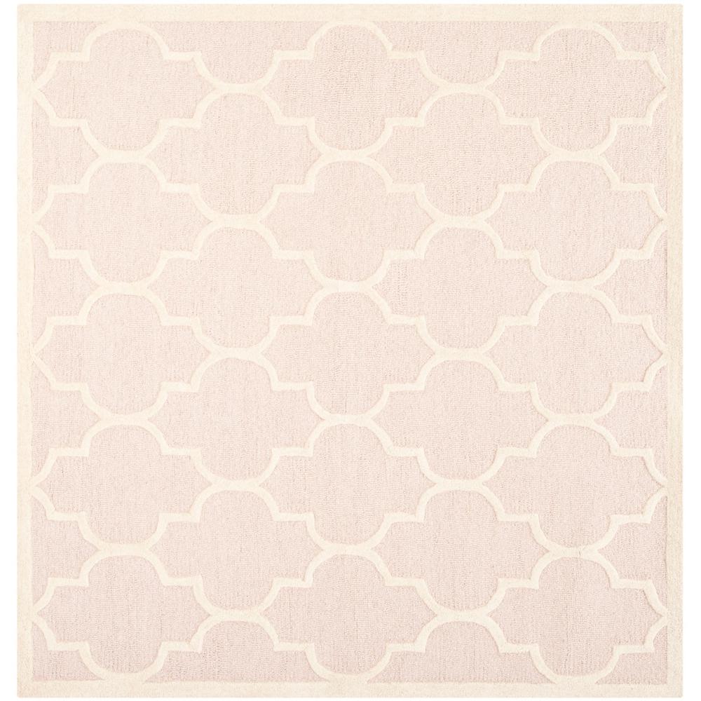 CAMBRIDGE, LIGHT PINK / IVORY, 6' X 6' Square, Area Rug, CAM134M-6SQ. Picture 1